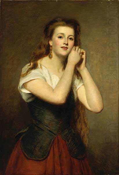 William Powell Frith The new earrings china oil painting image